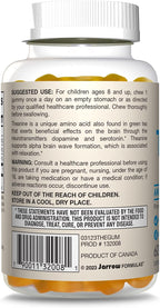Jarrow Formulas® Theanine 100 mg Gummies, Dietary Supplement That Promotes Calmness, 60 Apple-Flavored Gummies, 60 Day Supply