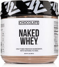 NAKED Chocolate Whey 1LB - All Natural Grass Fed Whey Protein Powder, Organic Cacao, and Coconut Sugar - NSF Certified, No GMO, No Soy, and Gluten Free, Aid Growth and Recovery - 12 Servings