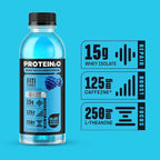 Protein2o 15g Whey Protein Isolate Hydration Drink Plus Energy & Focus,350mg Electrolytes,125mg Caffeine,Sugar Free,Blue Raspberry,16.9 oz Bottle,(Pack of 24)