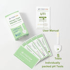 UTI Test Strips,Urinary Tract Infection Test Strips for Women, Men & Kids for UTI and Bladder, Detect Leukocytes and Nitrites,Results in 2 Minutes, Specialized Handle Design Easier use-5Pcs