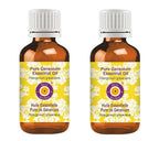 Deve Herbes Pure Geranium Essential Oil (Pelargonium graveolens) Steam Distilled (Pack of Two) 100ml X 2 (6.76 oz)