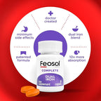 Feosol Complete Iron Supplement Caplets, Bifera Iron for High Absorption, Heme and Non-Heme Dual Action Minimizes Side Effects, 1 Per Day, for Energy and Immune System Support, 30 Count (Pack of 36)