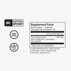 Momentous Resveratrol Supplement 450 mg - Trans-Resveratrol for Healthy Aging, Brain, & Heart Support - NSF Certified for Sport - GMO- & Gluten-Free - 30 Servings