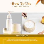 SVA Carrot Seed Oil - 16 Fl Oz – 100% Natural Cold Pressed Carrot Oil - for Face, Skin Care, Hair Care, Scalp Massage & Body Massage – Carrier Oil