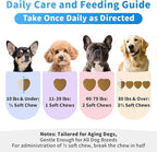 Senior Dog Liver & Joint Supplement – Same, Milk Thistle (Silybin), Glucosamine, MSM for Liver Health Detox, Mobility, Joint Pain Support, Cognitive & Vitality Support, Beef Flavor, 90Ct