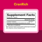 CranRich by Natural Factors, Super Strength Cranberry Concentrate, Antioxidant Supplement for Urinary Tract Support, Non-GMO, 90 Capsules