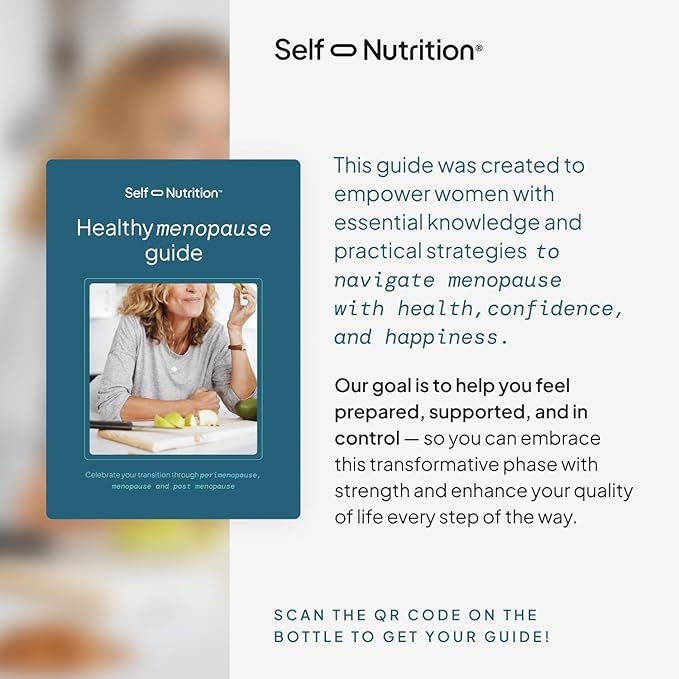 Menopause Support for Women -All-Natural, Hormone-Free Perimenopause & Menopause Support. Unique Blend for Hot Flashes, Mood, Energy, Sleep & More. Vegan, Gluten-Free, 60 Capsules.