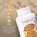 GeriCare One-Daily Multivitamins with Minerals (100 Tablets) High-Potency Multi-Vitamin & Multimineral Dietary Supplement for Immunity, Energy | Complete Daily Nutritional Support (2 Pack)