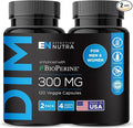 Effective Nutra Dim Supplement 300mg with BioPerine - Extra Strength Estrogen Blocker for Men & Women - Hormone & Metabolism Support - 4 Month Supply