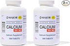 Major Oyster Shell Calcium 500 mg - Daily Calcium Supplement - 300 Tablets (2-Pack)