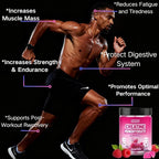 Creatine Monohydrate Gummies 5000mg –Muscle Strength,Energy,Focus, Recovery Support 128 Gummies Pre & Post Workout Supplement Bottle Delicious Creatine Supplement for Men and Women - Raspberry Flavor