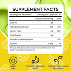 Fiber Gummies for Adults with Probiotics，No Sugar Added Pineapple Flavor, Promotes Gut Health and Regulate Bowel Movement, Vegan (60 Count（Pack of 1）)
