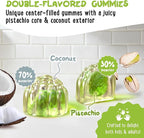 Center-Filled Magnesium Glycinate Gummies 400MG - High Absorption for Kids, Teens & Adults - Supplement for Sleep, Calm & Muscle Relaxation with B6 & D3 - Gluten Free & Vegan Friendly - 120 Count
