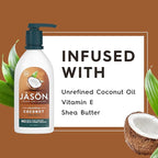 JASON Coconut Smoothing Body Wash, For a Gentle Feeling Clean, 30 Fluid Ounces