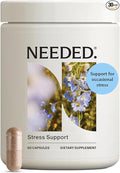 Needed. Stress Support - Herbal Blend Supporting Mood, Energy, and Hormone Balance for Women - Herbal Supplement of Shatavari, Ashwagandha, Rhodiola - Non-GMO - 30 Day Supply - 120 Capsules