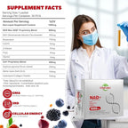 1000mg NAD+ Supplement Liquid with Organic Resveratrol, Nicotinamide Riboside & PQQ, CoQ10, ALA, Boost Energy Focus, DNA Repair & Activate Longevity Cells, NAD Resveratrol for Men & Women