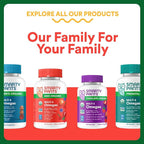 SmartyPants Kids Multivitamin & Fiber Gummies: Prebiotic Fiber to Support Kids Digestion with Vitamin D3, C, Vitamin B12, B6, A, Zinc, Biotin, Folate, Three Fruit Flavors, 90 Count (30 Day Supply)