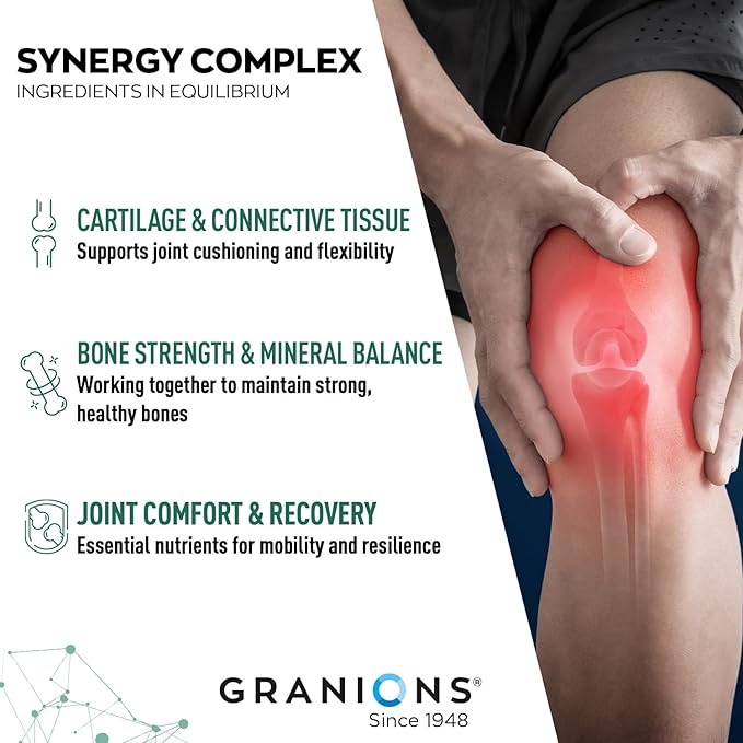 Granions Glucosamine Chondroitin MSM Complex Powder – Joint Supplements for Men and Women - Chondrosteo, Hydrolyzed Marine Collagen Peptides, Pack of 2 – Wild Berry Flavor, 19.8oz