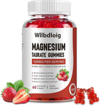 Magnesium Taurate Gummies, 1000mg Complex Magnesium Taurate Glycinate Citrate Gummies -High Absorption & Sugar Free, Muscle,Sleep and Heart Health Support, Vegan, Gluten Free, 60 Counts