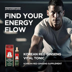 JUNG KWAN JANG Vital Tonic Korean Red Ginseng, Ginger, Fruit Blend Wellness Shots for Energy, Focus, Circulation and Immunity Supplement, 10 Count