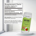 NaturalSlim MagicMag Magnesium Citrate Powder Drink for Relaxation, Stress, Constipation, Better Rest & Digestive Health, Magnesium Supplement for Women and Men, Strawberry & Lime Flavored 8oz