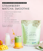 Truvani Vegan Pea Protein Powder | Matcha | 20g Organic Plant Based Protein | 20 Servings | Keto | Gluten & Dairy Free | Low Carb | No Added Sugar