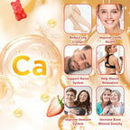 Calcium Citrate Gummies 1200mg, Chewable Calcium Supplements for Women & Men, Sugar Free Calcium Gummies for Bone, Muscle & Immune Support, Strawberry Flavor 120 Count