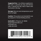 Andro400 Max Advanced T-Support & Nitric Oxide Booster – Tongkat Ali with L-Arginine & L-Citrulline – Supports Blood Flow, Circulation, and Physical Performance – 1 Pack, 60 Capsules
