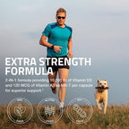 Bronson Vitamin K2 (MK7) with D3 Extra Strength Supplement Bone and Heart Health Non-GMO Formula 10,000 IU Vitamin D3 & 120 mcg Vitamin K2 MK-7 Easy to Swallow Vitamin D & K, 250 Capsules