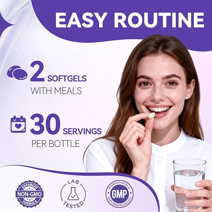 Probiotics for Women 100 Billion CFUs, Menopause, Joint Support & Bloating Relief, Turmeric Curcumin Moringa with Cranberry, Probiotics for Women Digestive Health - 60 Softgels