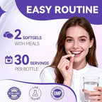 Probiotics for Women 100 Billion CFUs, Menopause, Joint Support & Bloating Relief, Turmeric Curcumin Moringa with Cranberry, Probiotics for Women Digestive Health - 60 Softgels
