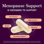 Menopause Support with Prebiotics and Probiotics for Women | Hormone Balance, Hot Flashes & Night Sweats | 50 Billion CFU, DIM & Black Cohosh | Triple Action Menopause Supplements for Women | 30 Ct