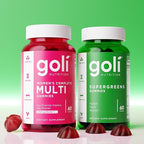 Goli SuperGreen Vitamin Gummy - 180 Count - Essential Vitamins and Minerals - Plant-Based, Vegan, Gluten-Free & Gelatin Free - Health from Within, Pack of 3