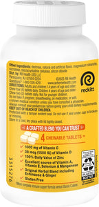 Airborne Vitamin C 1000mg (per Serving) - Citrus Chewable Tablets (96 Count in a Box) - Packaging May Vary