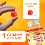 Vitamatic Sugar Free Vitamin D3-120 Pectin Based Gummies - Great Taste - Healthy Bones, Mood & Immune System Function - Non-GMO - 120 Servings (1000 IU)