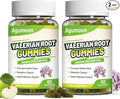 2 Pack Valerian Root Gummies 2000mg, Valerian Root Extract for Relaxation & Mood Support, Herbal Supplement for Kids & Adults, Vegan, Apple Flavor, 120 Count