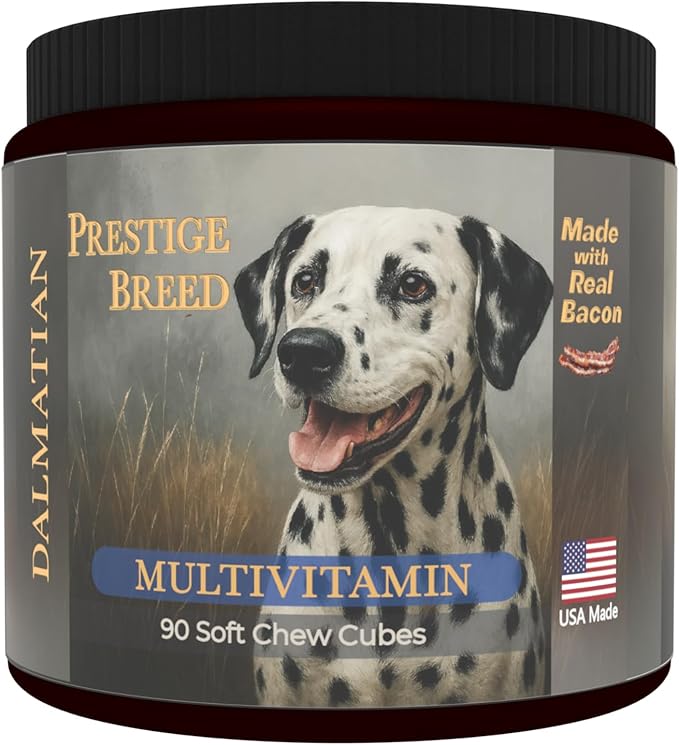 Dalmatian Multivitamins, 90 Count, Made in the USA with Real Bacon