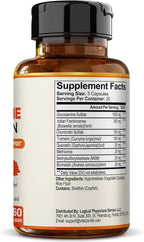 Joint Supplements for Women & Men– Advanced Joint Support Complex with Glucosamine, Chondroitin, MSM & Turmeric – Support for Cartilage, Mobility and Flexibility – 60 Capsules