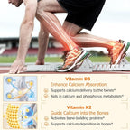 Vitamin D3 K2 with Coconut Oil - Vegan Vitamin D3 & Mk7 Vitamin K2for Bone & Immune Support - Non-GMO, Soy Free - 120 Softgels