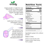 Grape Powder 8 oz - Natural Skin Seeds Pulp Powder, Great for Cooking and Drinks