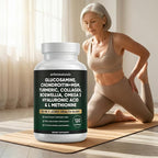 Arthronaturals 18 in 1, Joint Supplement with Glucosamine, Chondroitin, MSM, Hyaluronic Acid, Omega-3 and More, for Provides Joint Support, Improves Mobility & Long Term Health, Vegan - 60 CPS (1)