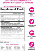 Hydrolyzed Collagen Powder for Weight Loss - Burn Ultimate Beauty Complex Multi Peptides Powder for Women with Types I II III V and X for Fat Burning Support Unflavored 30 Servings