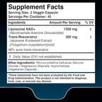 WELLNESS LABSRX Liposomal NAD Supplement, 1500mg - USA Made, NAD Resveratrol Supplement for Women and Men, NAD+ Support Cellular Health, Energy & Anti Aging - 3 Pack