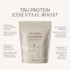TRU Supplements Plant Based Protein Powder, BCAA, EAA, 20g Vegan Brown Rice & Pea Protein, 100 Calories, 27 Vitamins, No Artificial Flavors 25 Servings (Natural Chocolate Cream)