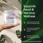 NatureBell Multi Collagen Protein Powder - 600g - Hydrolyzed Collagen Peptides - for Skin, Hair, Nail, Joint & Bone Health Support* - Grass-Fed & Keto-Friendly - Unflavored