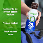 Orgain 38g High Protein Shake, Dairy Isolate Protein Milk, Chocolate Fudge, 6g BCAAs, 1g Sugar Per Serving, Meal Replacement, Ready to Drink, Keto Friendly, Gluten-Free 14 Fl Oz, (Pack of 24)