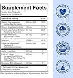 Premom Male Sperm Fortify Capsules - Male Fertility Supplements for Men - Prenatal Vitamins for Women Bundle – Conception for Her Multivitamin – 120 Count