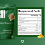 URVI® Blood Sugar Support Gummies – 300mg Apple Cider Vinegar ACV, 150mg Myo Inositol, Chromium & Zinc – for Metabolism & Energy – Keto, Sugar-Free – Apple Cinnamon Flavor – 60 Gummies