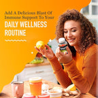 Airborne Immune Support Gummies, Zesty Orange Flavor, 63 ct - 750 mg Vitamin C + Vitamins A, D & E + Zinc, Selenium, and Manganese | with Herbal Blend | Naturally Flavored (4 Pack)
