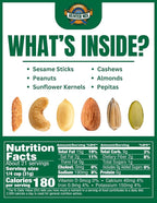 Southern Style Nuts Gourmet Hunter Bulk Trail Mix, 23 oz (Pack of 1), Sesame Sticks, Roasted Peanuts, Sunflower Kernels, Almonds, Cashews & Pepitas, Mixed Nuts, Snacks for Adults & Kids